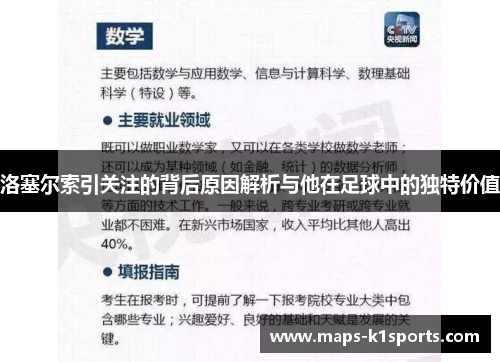 洛塞尔索引关注的背后原因解析与他在足球中的独特价值 洛塞尔索引关注的背后原因解析与他在足球中的独特价值